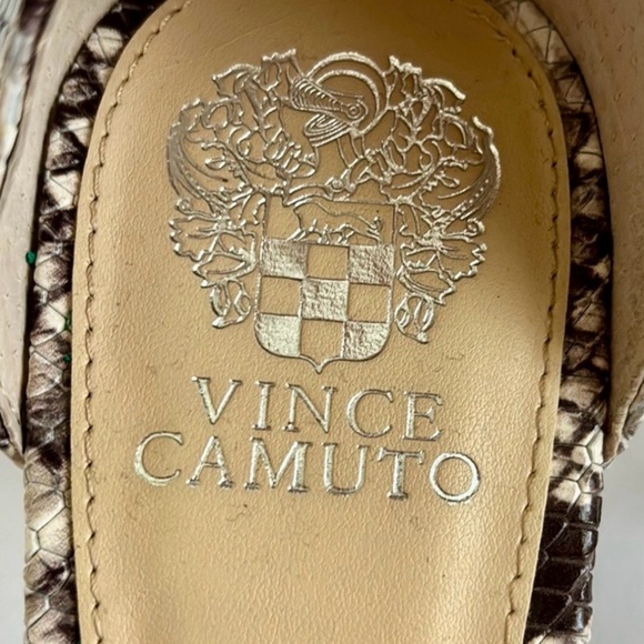 Vince Camuto Snake Print Heels - Picture 2 of 10